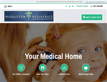 Tablet Screenshot of middletonpediatrics.com